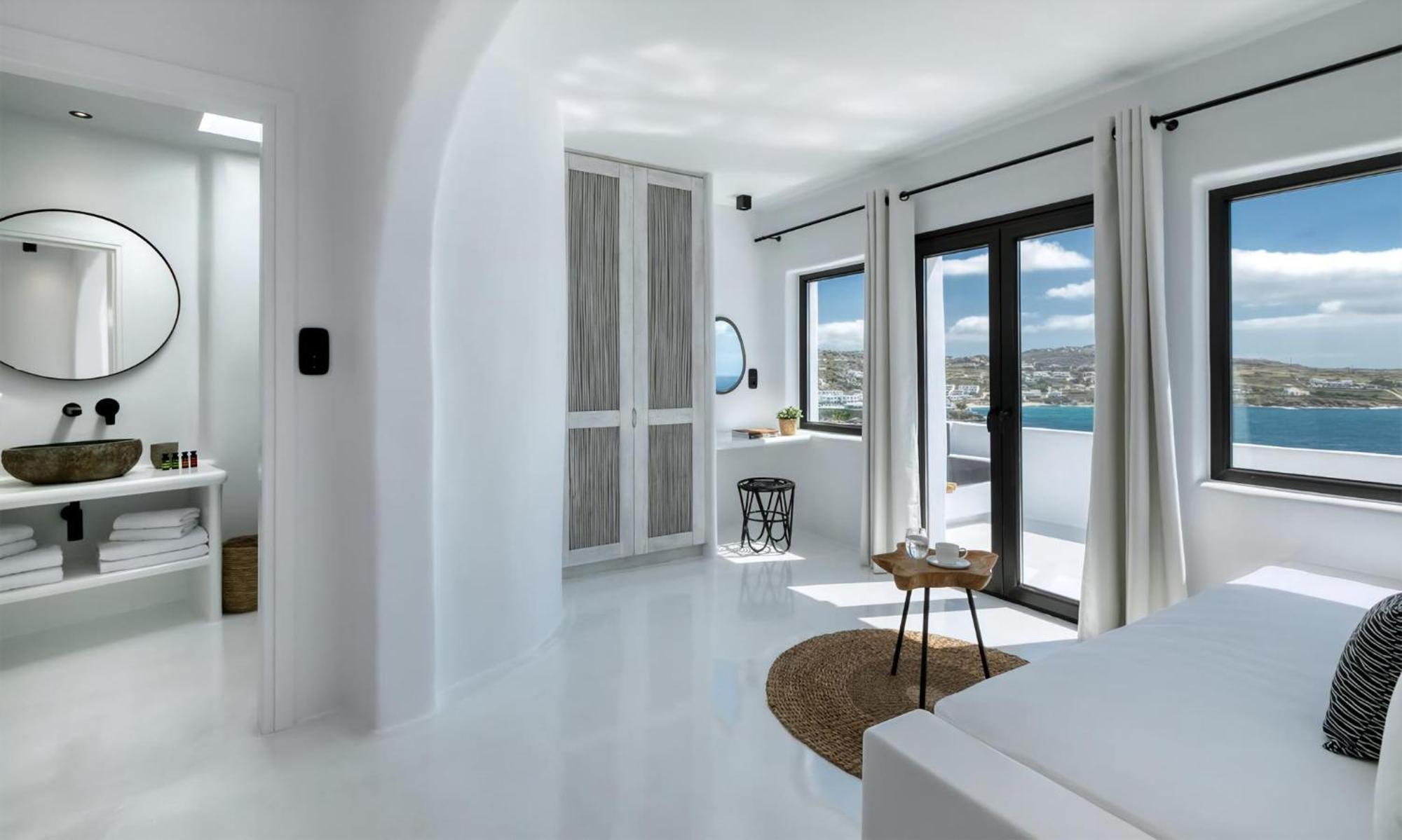 Magnificent Mykonos Rikei 5 Bedrooms Unique Aegean Sea Views Private Infinity Pool Outdoor Jacuzzi Psarou